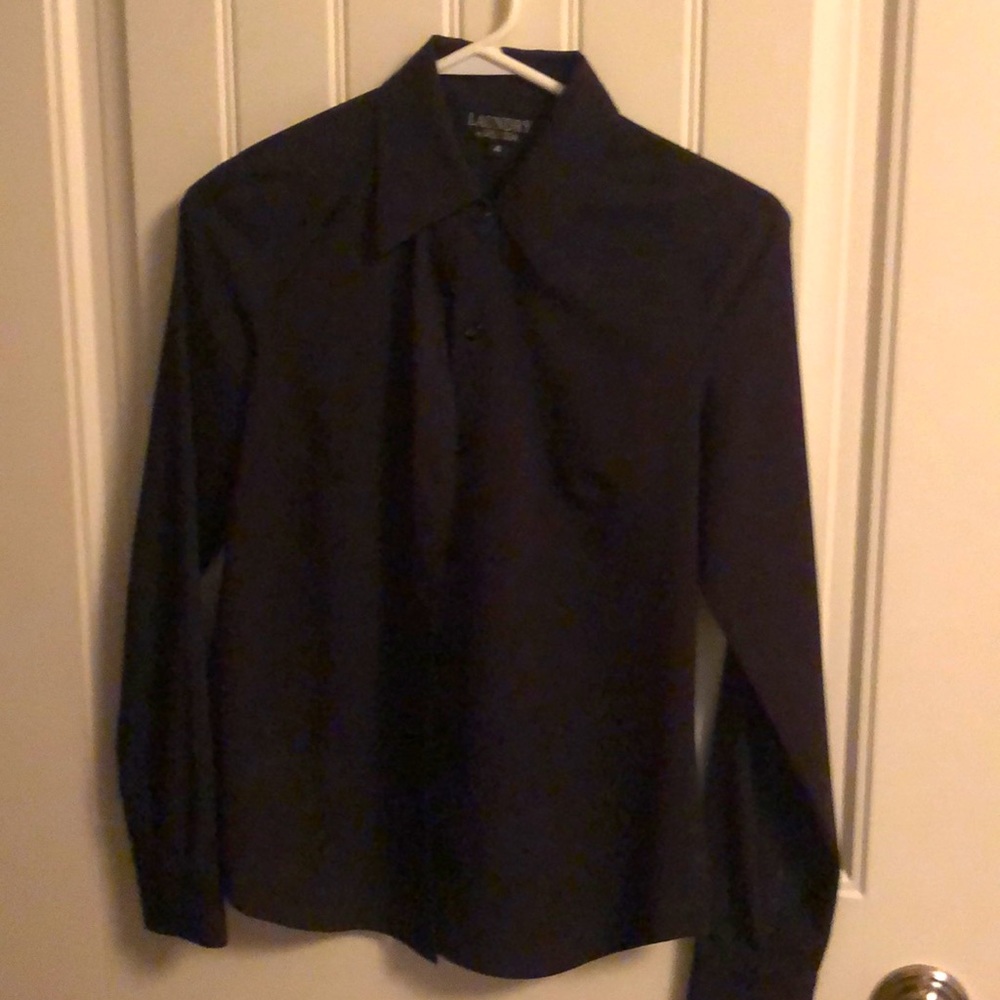 New Laundry by Shelli Segal black blouse. Never worn. Size 4
